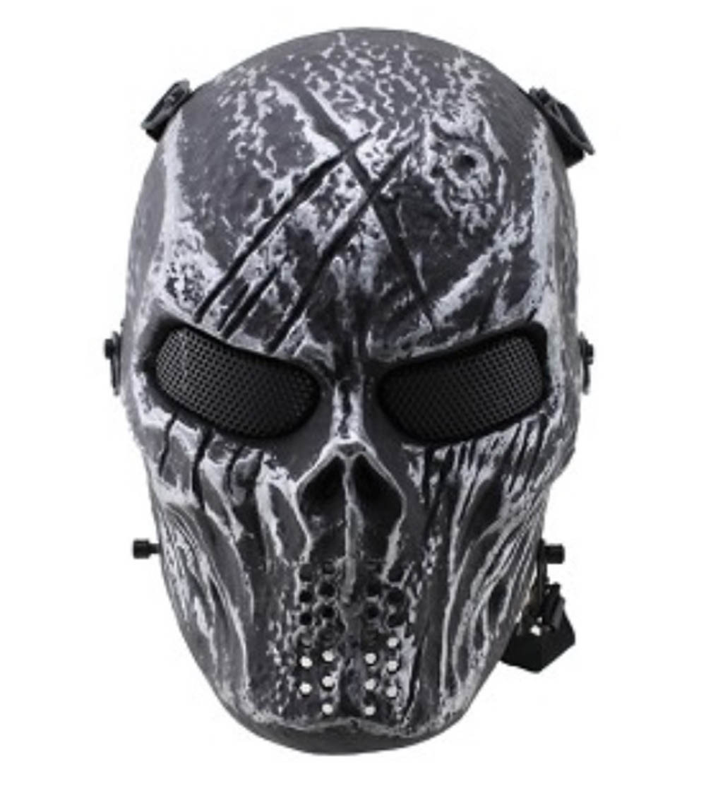 Masque tactique skull Noir/silver SGTRADE