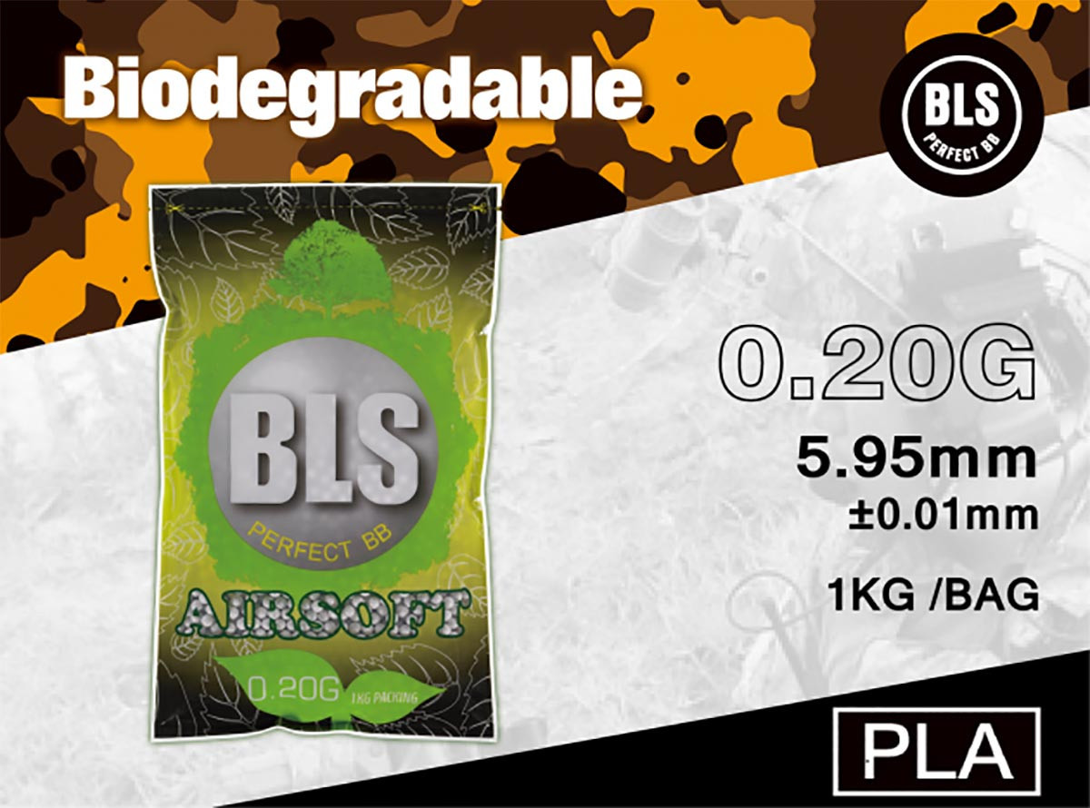 Sachet 1 Kg Billes Airsoft Bio Blanches 0.28 g 6 mm Blanches Bioval
