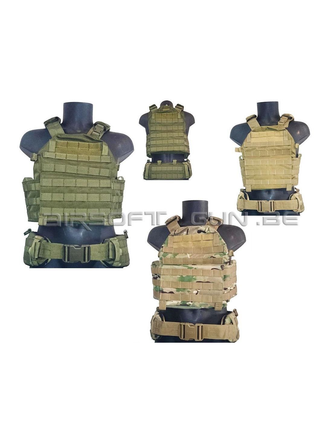 Defcon 5 Vest carrier avec ceinturon en divers coloris